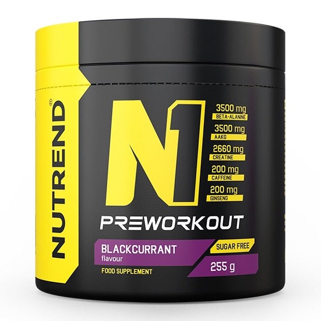 N1 Pre - Workout, Blackcurrant - 255 grams - VitaeSupps