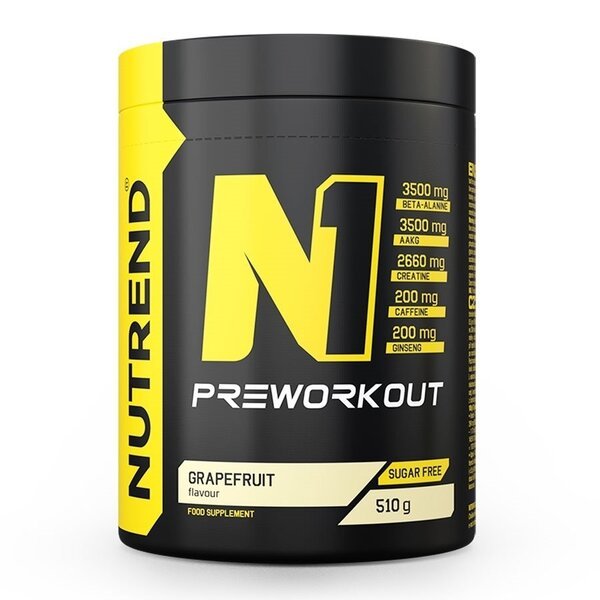 N1 Pre - Workout, Grapefruit - 510 grams - VitaeSupps