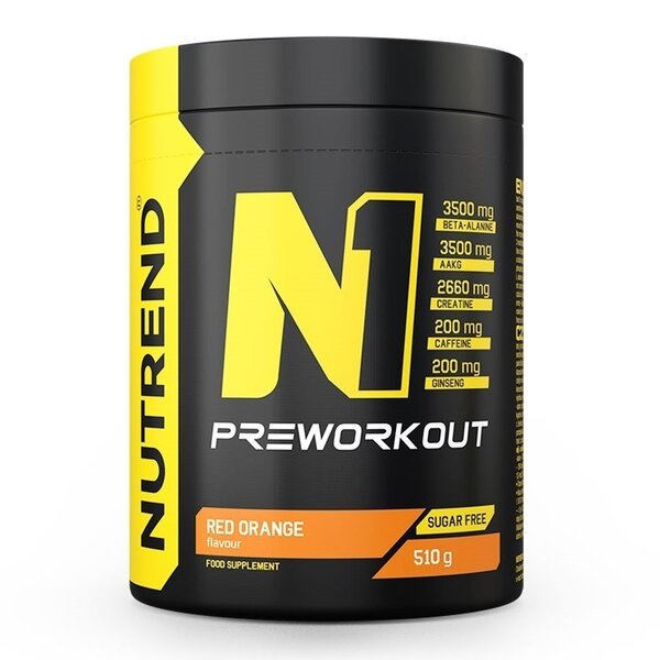 N1 Pre - Workout, Red Orange - 510 grams - VitaeSupps