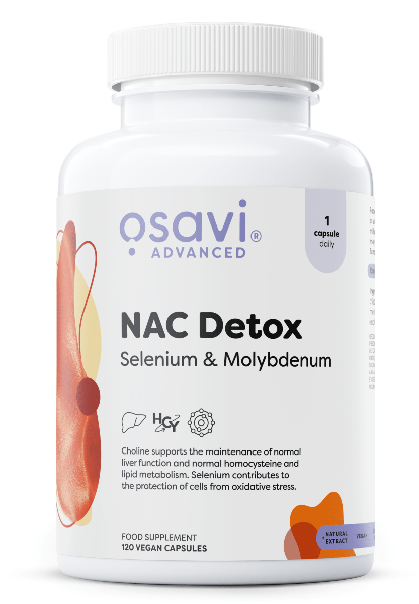 NAC Detox, Selenium & Molybdenum - 120 vegan caps - VitaeSupps
