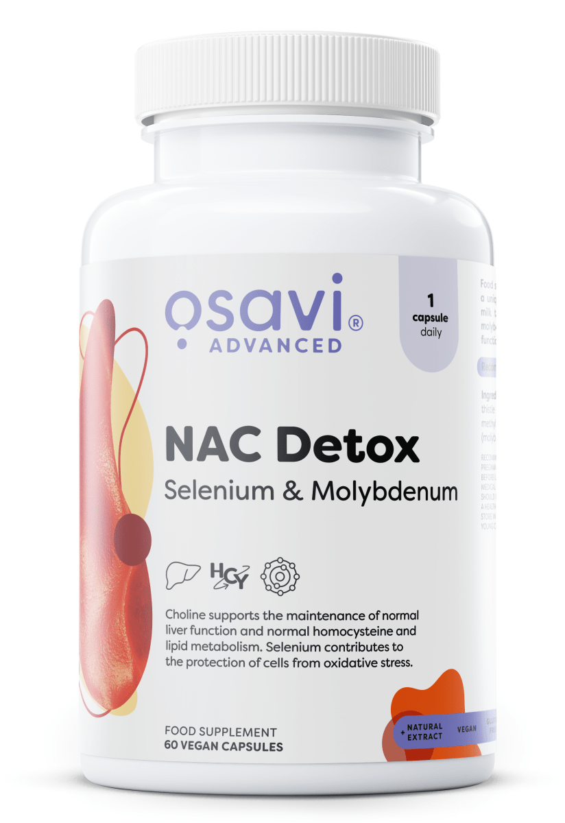 NAC Detox, Selenium & Molybdenum - 60 vegan caps - VitaeSupps