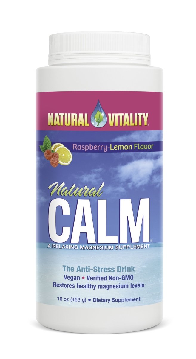 Natural Calm, Raspberry Lemon - 453 grams - VitaeSupps