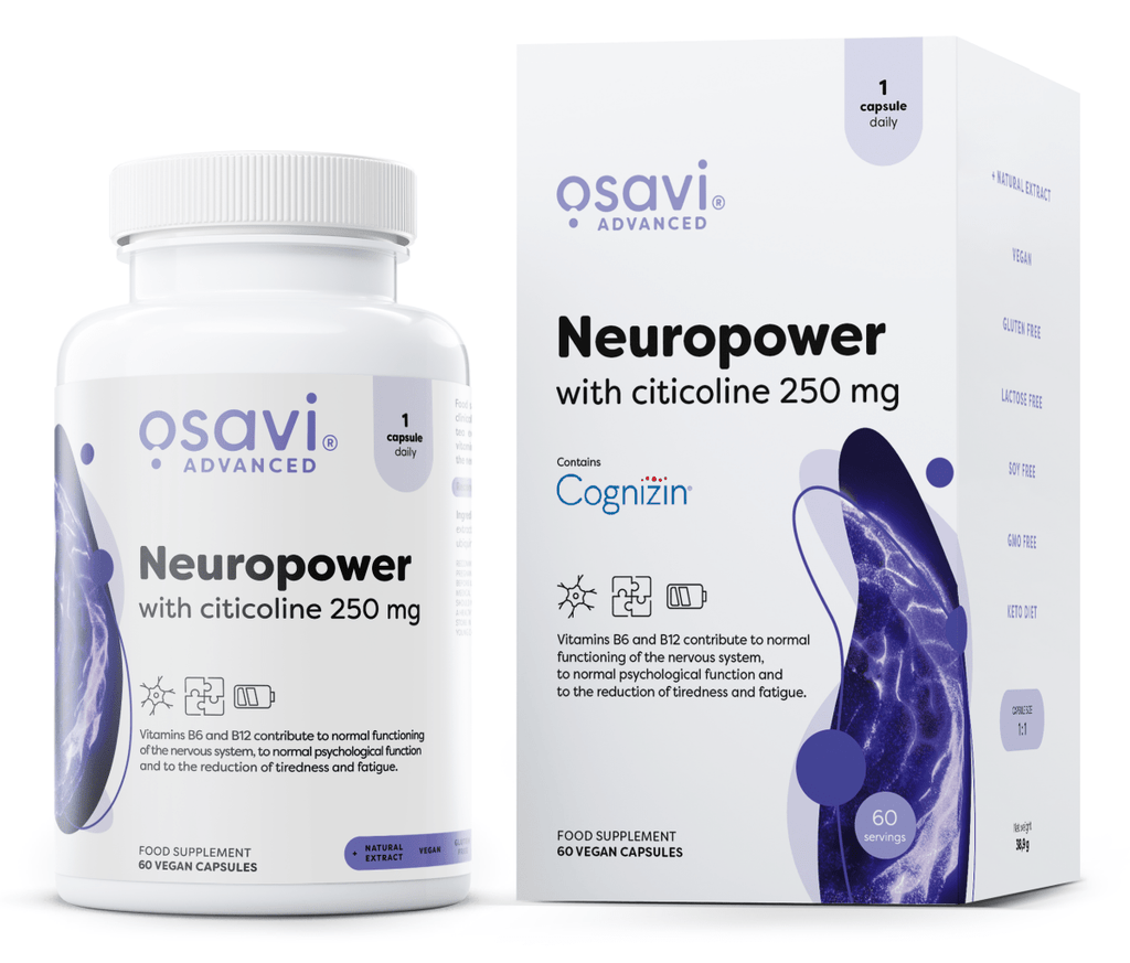 Neuropower with Citicoline, 250mg - 60 vegan caps - VitaeSupps