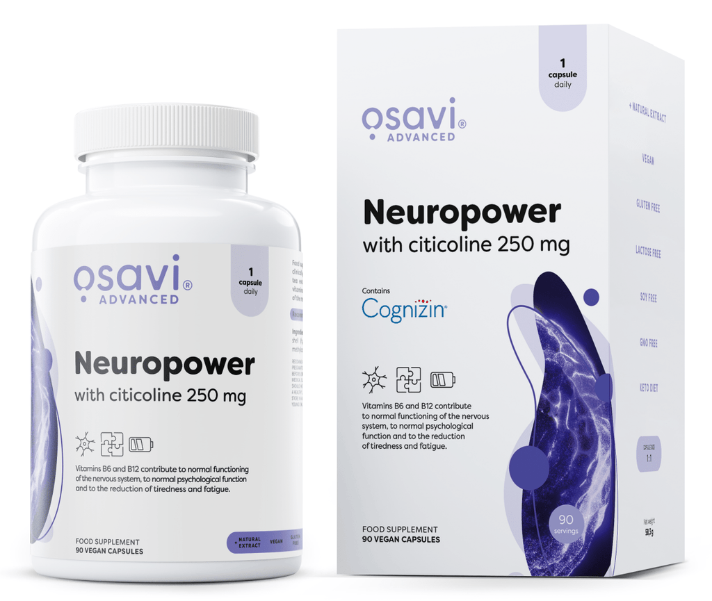 Neuropower with Citicoline, 250mg - 90 vegan caps - VitaeSupps