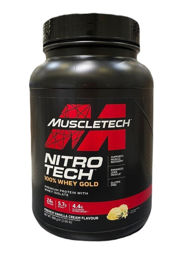 Nitro - Tech 100% Whey Gold, French Vanilla Cream (EAN 631656260090) - 908 grams - VitaeSupps