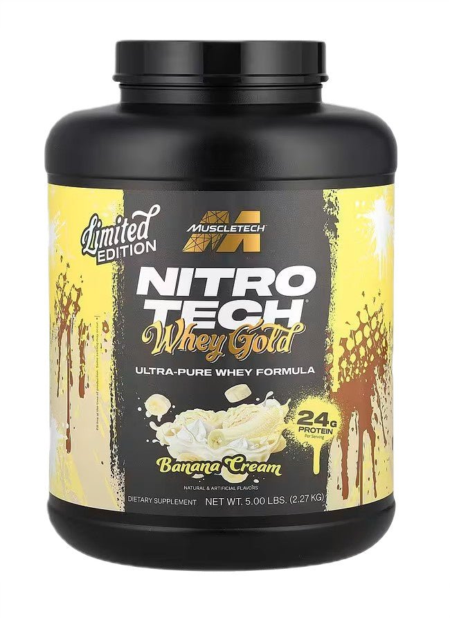 Nitro - Tech Whey Gold, Banana Cream - 2270 grams - VitaeSupps