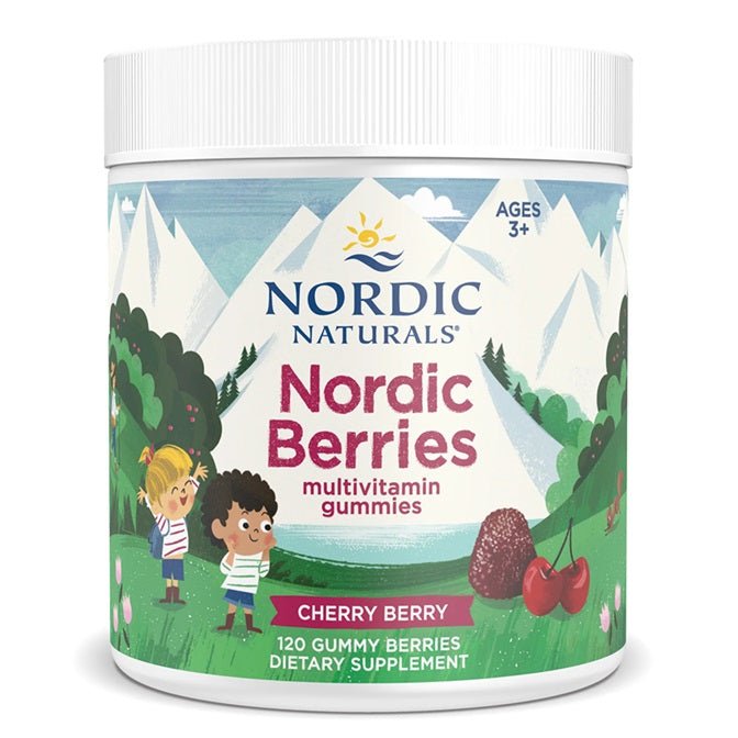 Nordic Berries Multivitamin, Cherry Berry - 120 gummy berries - VitaeSupps