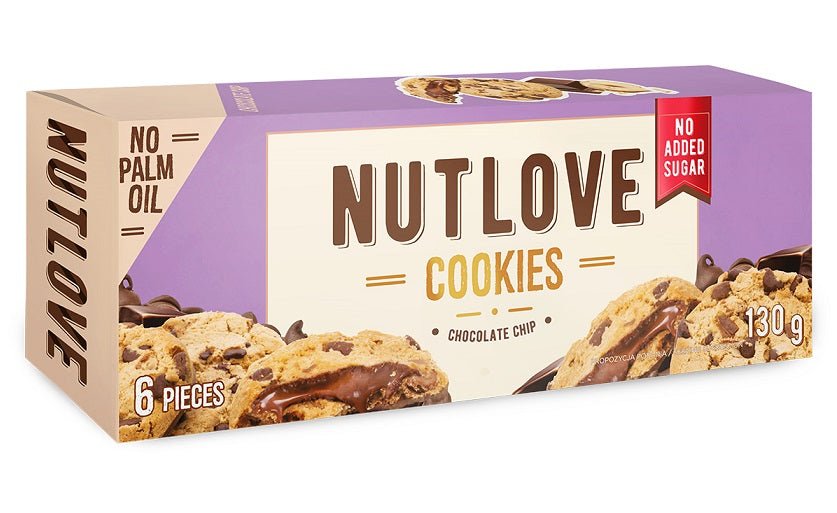 Nutlove Cookies, Chocolate Chip - 6 cookies - VitaeSupps