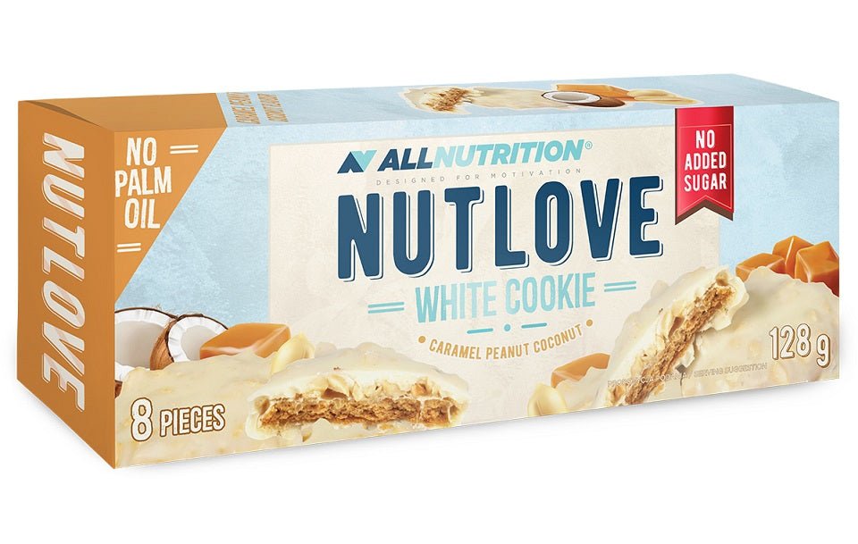 Nutlove White Cookie, Caramel Peanut Coconut - 8 cookies - VitaeSupps