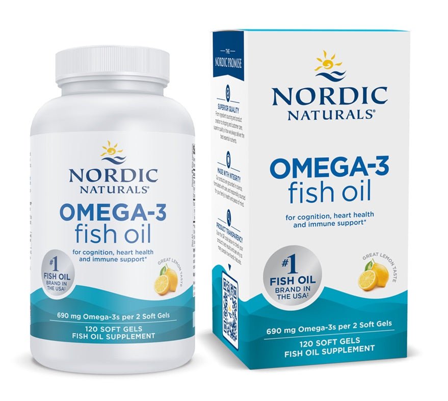 Omega - 3, 690mg Lemon - 120 softgels - VitaeSupps