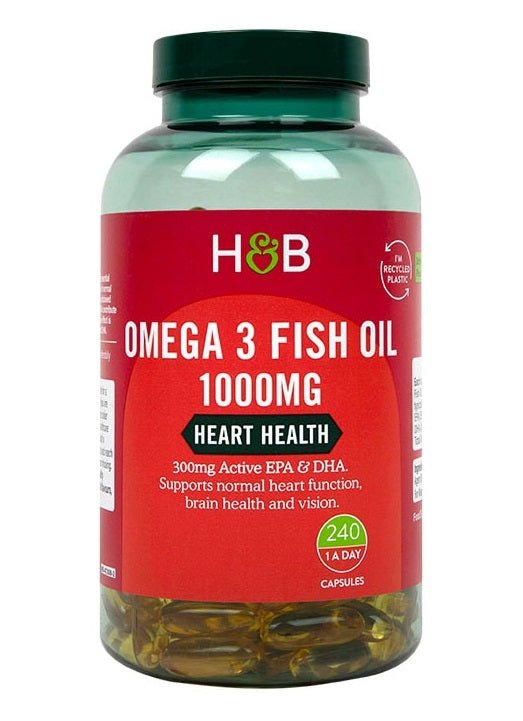 Omega 3 Fish Oil, 1000mg - 240 caps - VitaeSupps