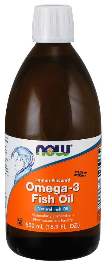 Omega - 3 Fish Oil Liquid, Lemon - 500 ml. - VitaeSupps