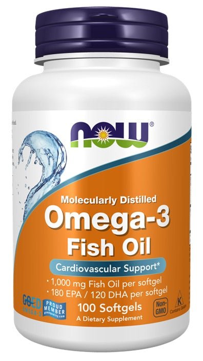 Omega - 3 Fish Oil, Molecularly Distilled - 100 softgels - VitaeSupps
