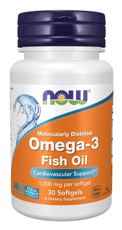 Omega - 3 Fish Oil, Molecularly Distilled - 30 softgels - VitaeSupps