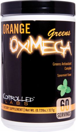 Orange OxiMega Greens, Spearmint Flavor - 327 grams - VitaeSupps