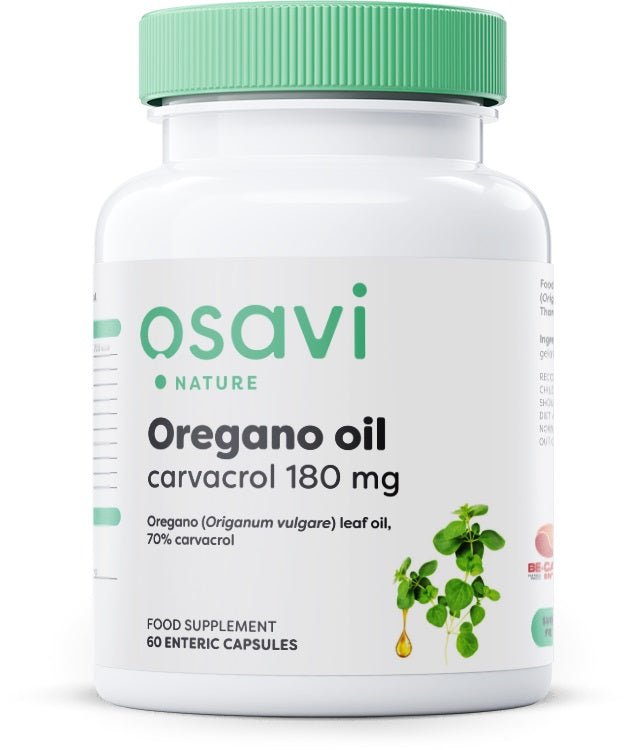 Oregano Oil Carvacrol, 180mg - 60 enteric caps - VitaeSupps