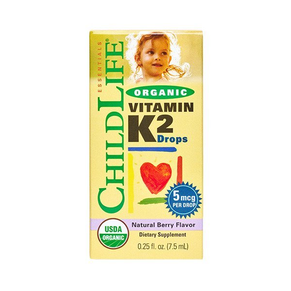 Organic Vitamin K2 Drops, Natural Berry - 7 ml. - VitaeSupps