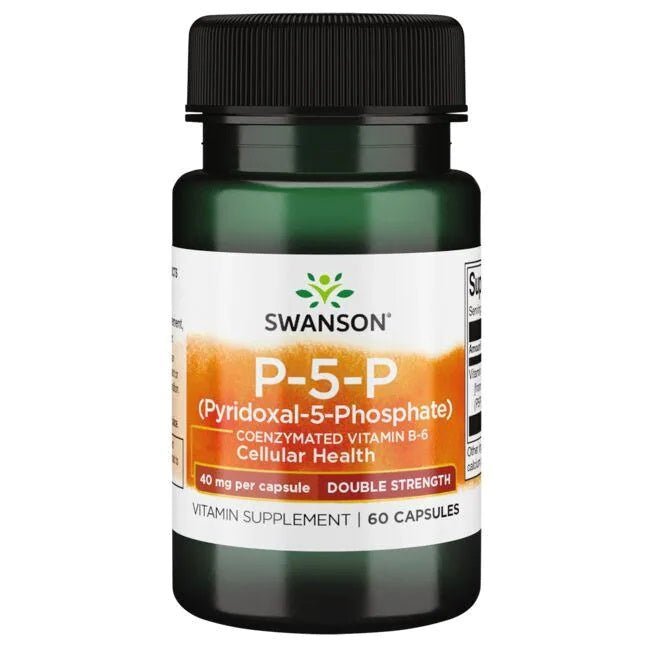 P - 5 - P (Pyridoxal - 5 - Phosphate) Coenzymated Vitamin B6, 40mg - 60 caps - VitaeSupps