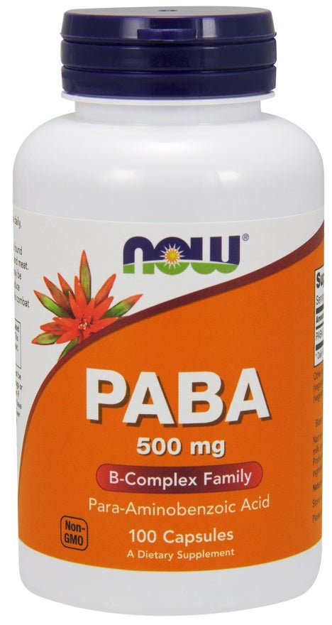 PABA, 500mg - 100 caps - VitaeSupps