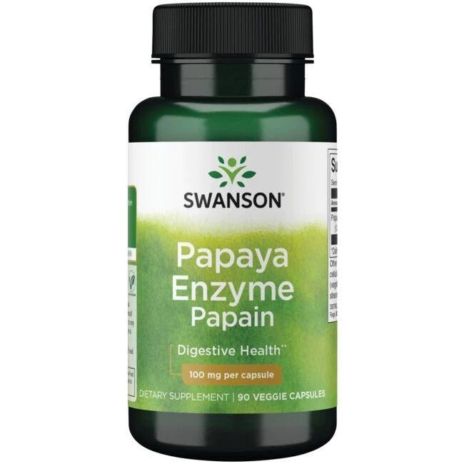 Papaya Enzyme Papain, 100mg - 90 vcaps - VitaeSupps