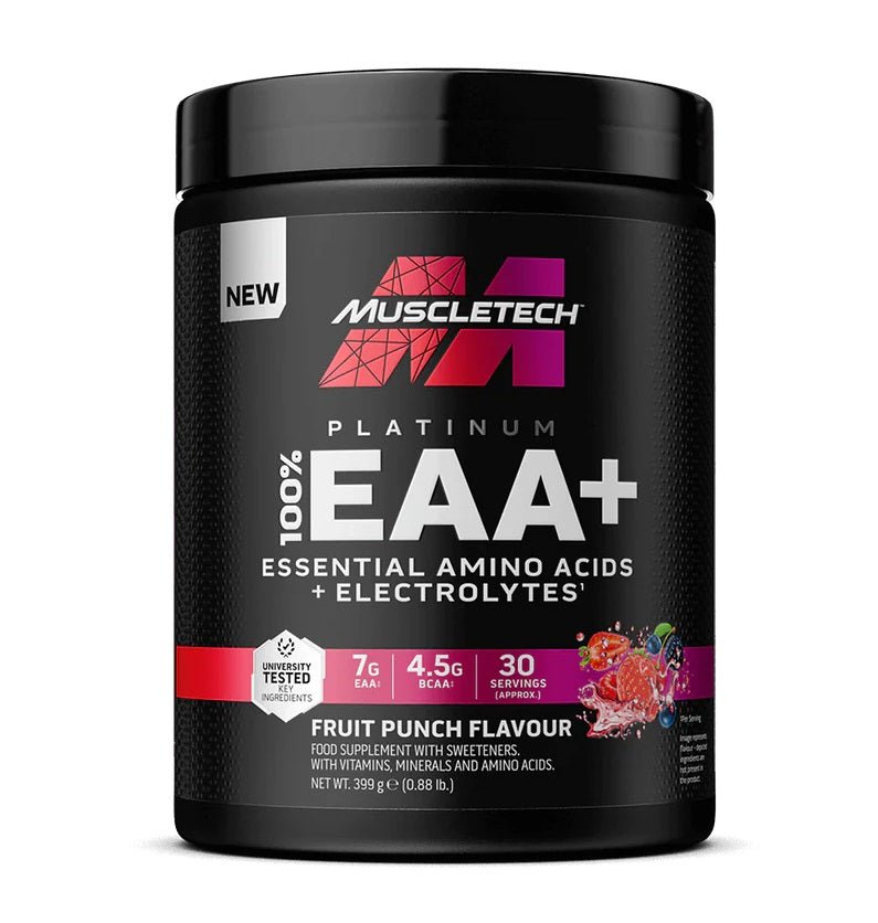 Platinum 100% EAA+, Fruit Punch - 399 grams - VitaeSupps