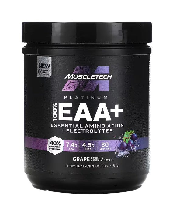 Platinum 100% EAA+, Grape - 387 grams - VitaeSupps