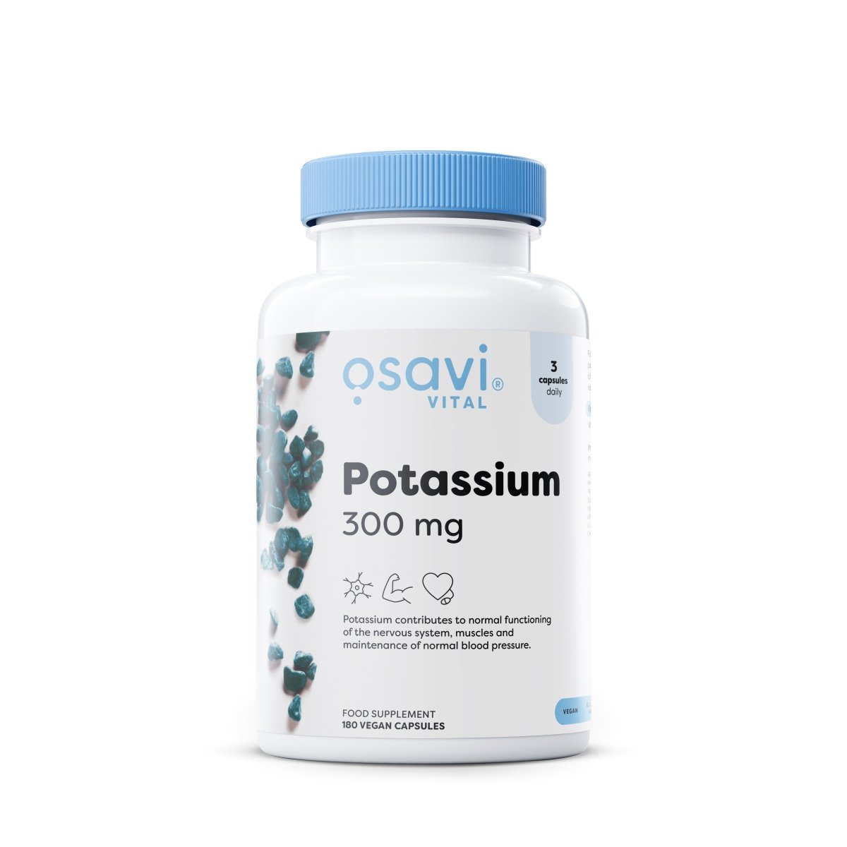 Potassium, 300mg - 180 vegan caps - VitaeSupps