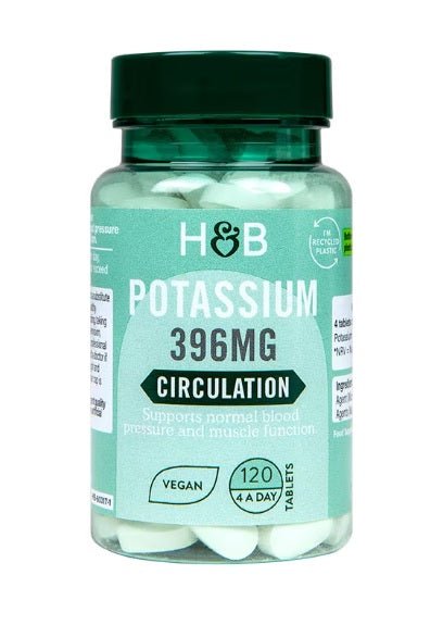 Potassium, 396mg - 120 vegan tabs - VitaeSupps
