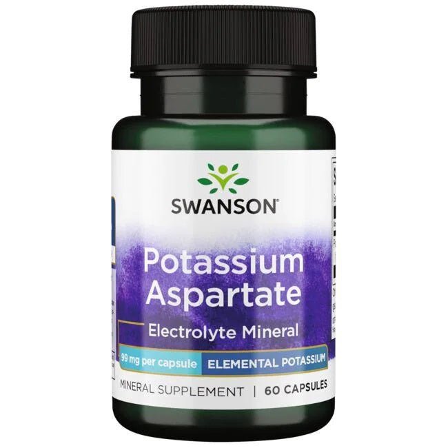 Potassium Aspartate, 99mg - 60 caps - VitaeSupps