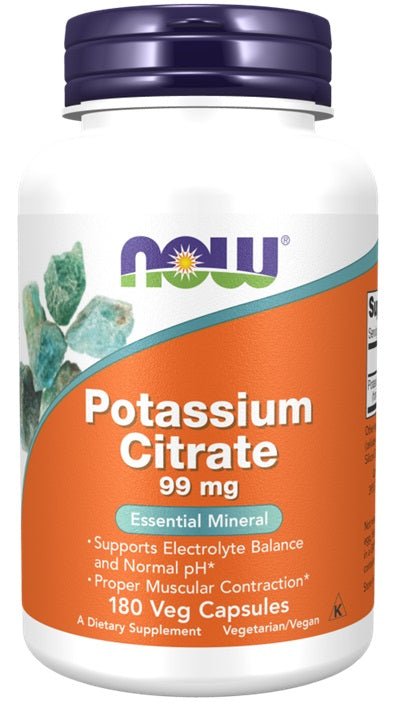 Potassium Citrate, 99mg - 180 vcaps - VitaeSupps