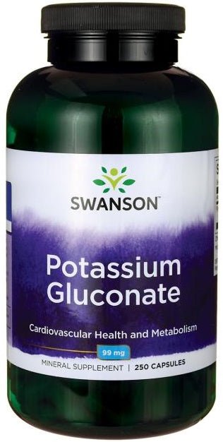 Potassium Gluconate, 99mg - 250 caps - VitaeSupps