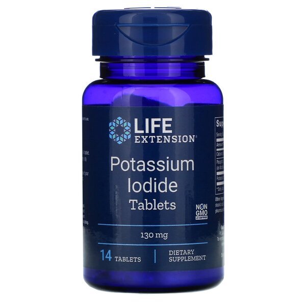 Potassium Iodide Tablets, 130mg - 14 tablets - VitaeSupps