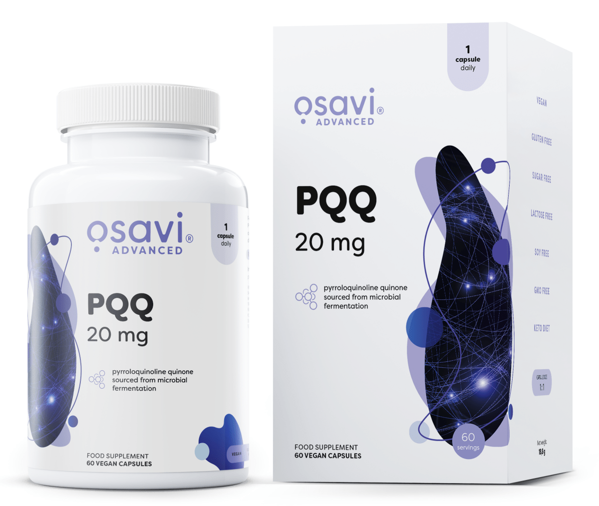 PQQ, 20mg - 60 vegan caps - VitaeSupps