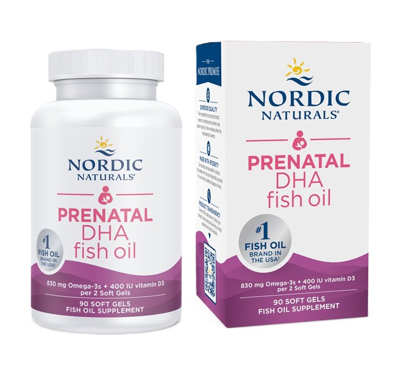 Prenatal DHA, 830mg Omega - 3 + 400 IU D3 Unflavored (EAN 768990891144) - 90 softgels - VitaeSupps