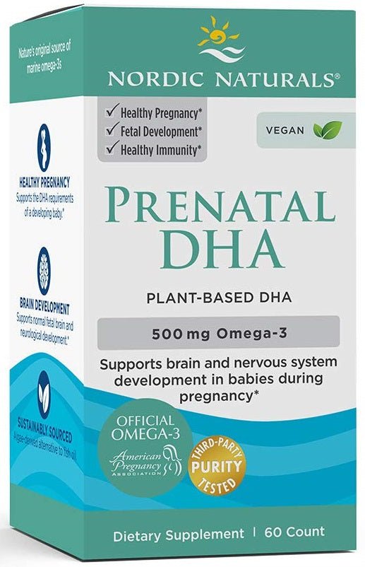 Prenatal DHA Vegan, 500mg - 60 softgels - VitaeSupps