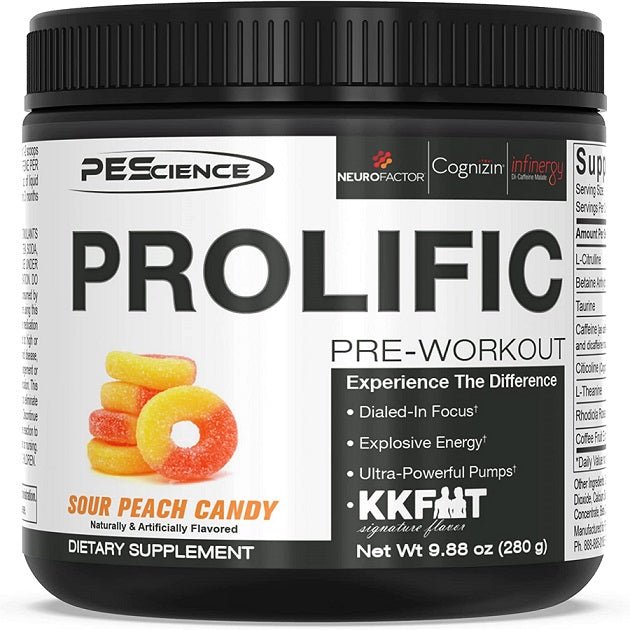 Prolific, Sour Peach Candy - 280 grams - VitaeSupps