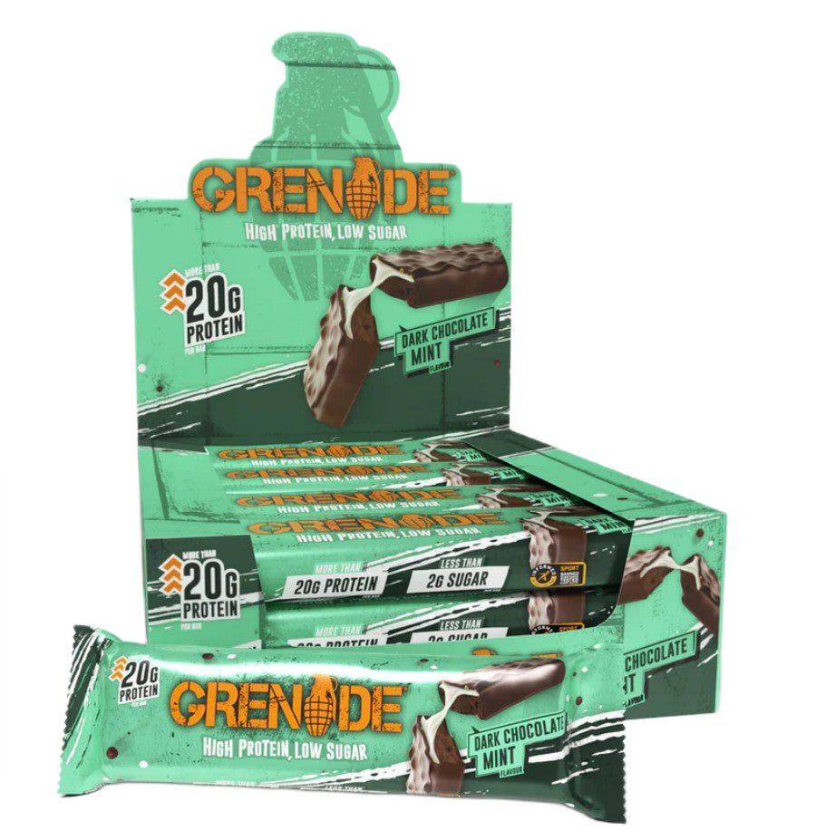 Protein Bars, Dark Chocolate Mint - 12 x 60g - VitaeSupps