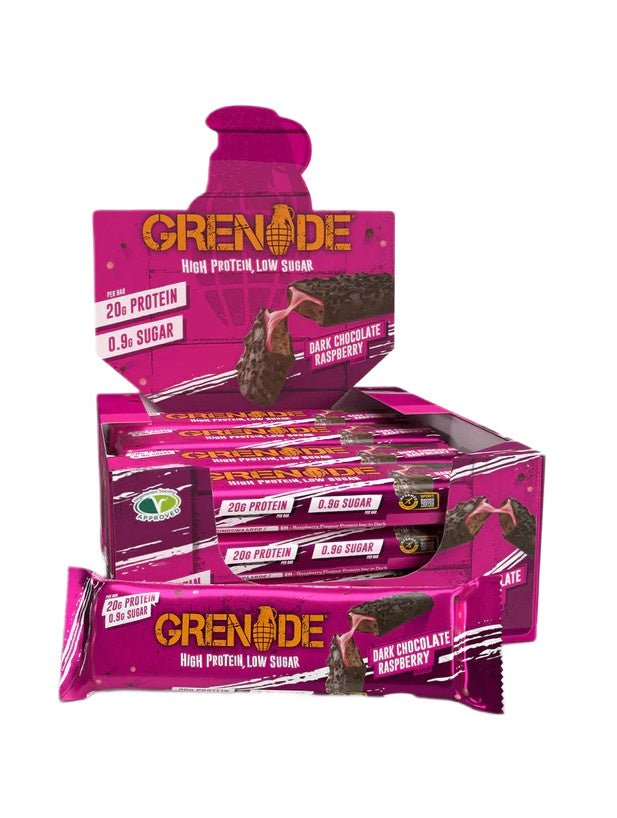 Protein Bars, Dark Chocolate Raspberry - 12 x 60g - VitaeSupps