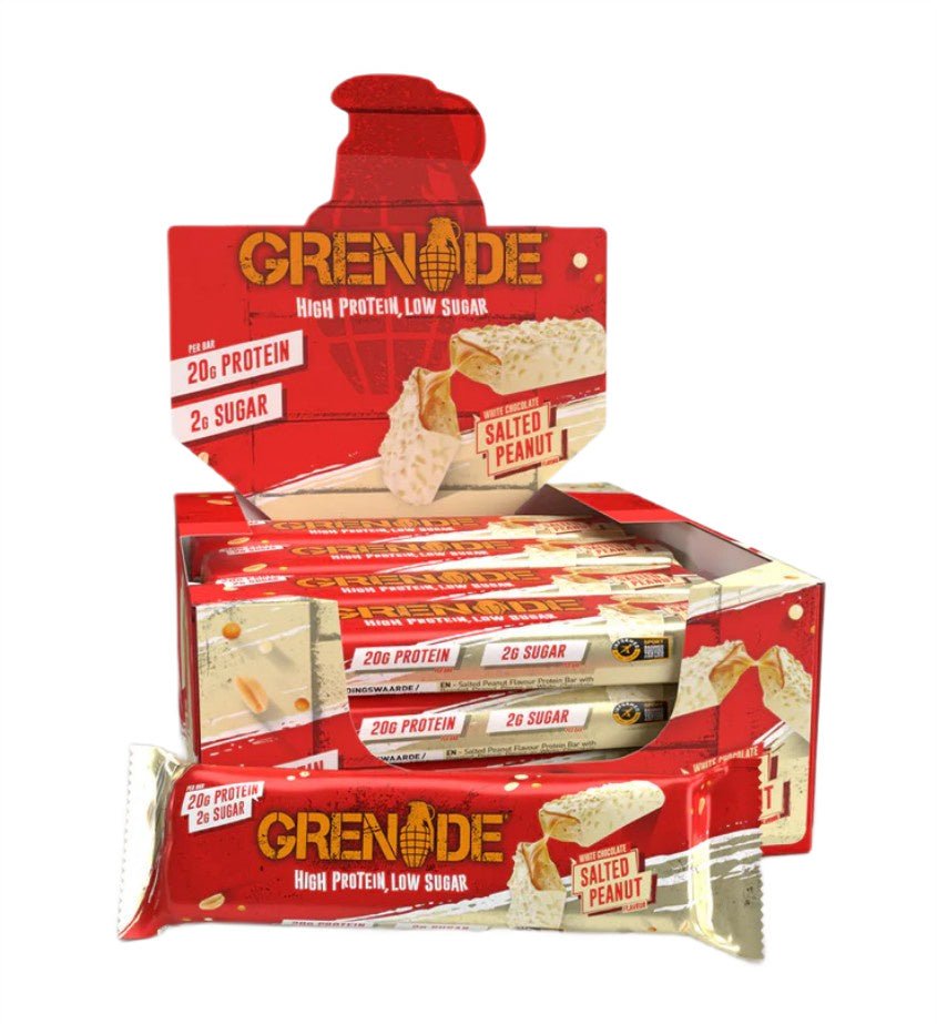 Protein Bars, White Chocolate Salted Peanut - 12 x 60g - VitaeSupps