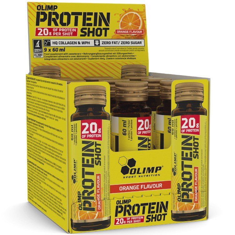 Protein Shot, Orange - 9 x 60 ml. - VitaeSupps