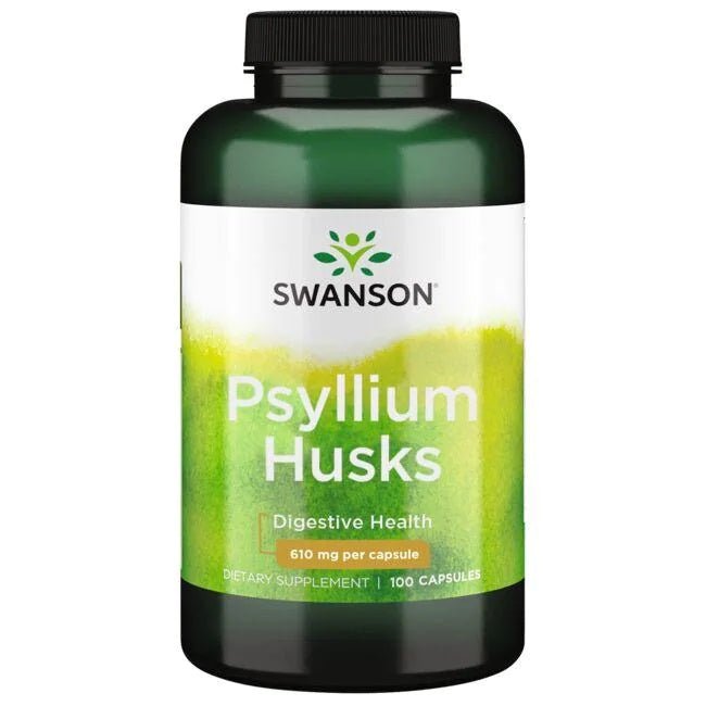 Psyllium Husks, 610mg - 100 caps - VitaeSupps