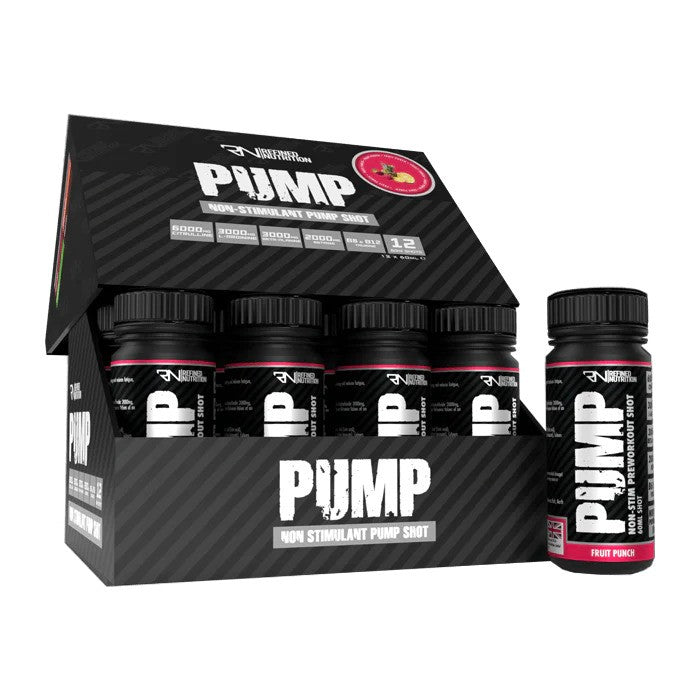 Pump Non - Stim Shot, Fruit Punch - 12 x 60 ml. - VitaeSupps
