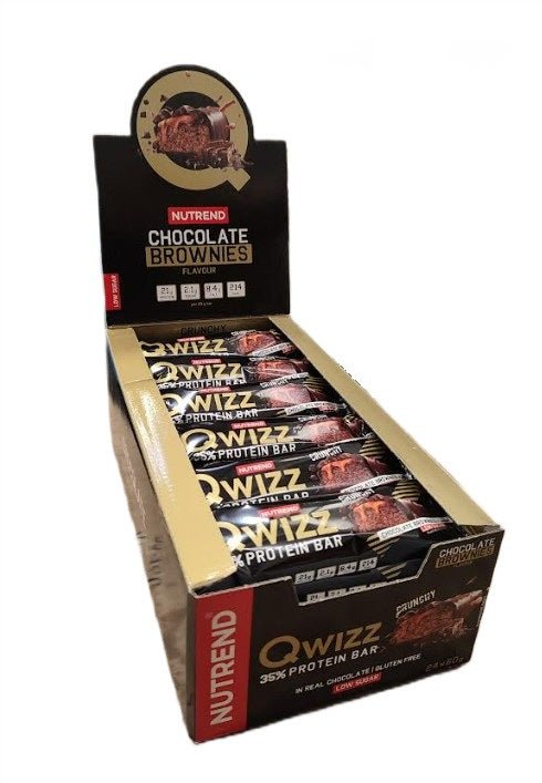 Qwizz 35% Protein Bar, Chocolate Brownies - 24 x 60g - VitaeSupps
