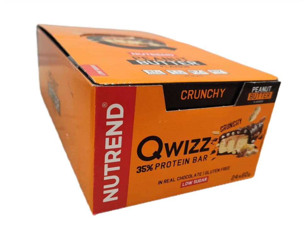 Qwizz 35% Protein Bar, Peanut Butter - 24x 60g - VitaeSupps