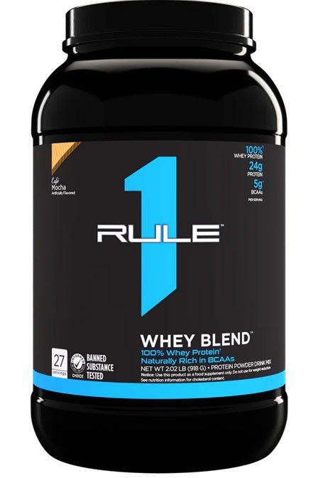 R1 Whey Blend, Cafe Mocha - 918 grams - VitaeSupps