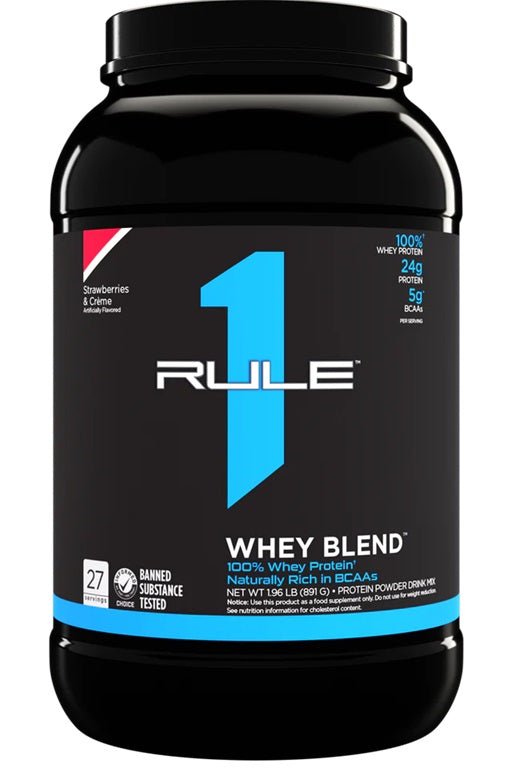 R1 Whey Blend, Strawberries & Creme - 891 grams - VitaeSupps