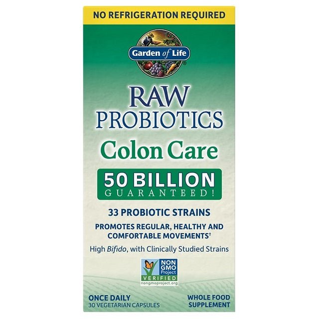 Raw Probiotics Colon Care - 30 vcaps - VitaeSupps