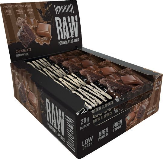 Raw Protein Flapjack, Chocolate Brownie - 12 bars - VitaeSupps