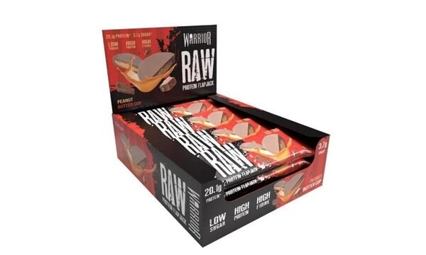 Raw Protein Flapjack, Peanut Butter Cup - 12 bars - VitaeSupps
