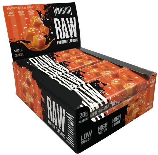 Raw Protein Flapjack, Salted Caramel - 12 bars - VitaeSupps